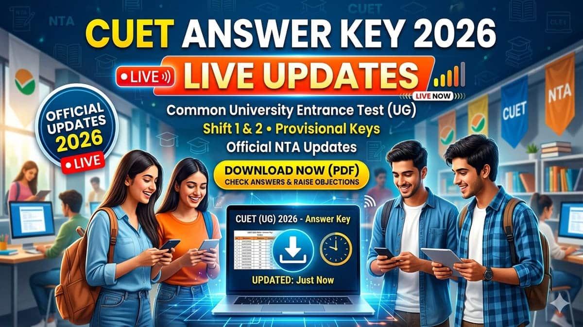 CUET UG Provisional Answer Key 2026 (Out) Live: Challenge Window (Opened), Response Sheet @cuet.nta.nic.in